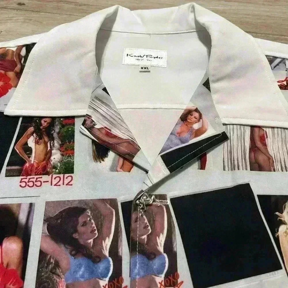 Adult Female Stars Polaroid Vintage 90’s Knob Ryder Bowling Shirt - Picture 6 of 6